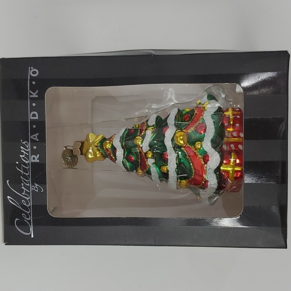 Celebrations By Christopher Radko Christmas Tree Glass Ornament - Picture 3 of 7
